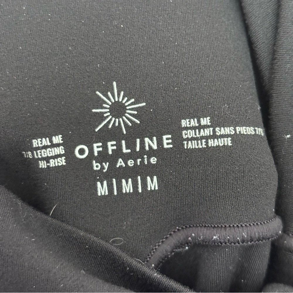 Offline by aerie real me hi-rise 7/8 leggings black size M - Picture 8 of 9